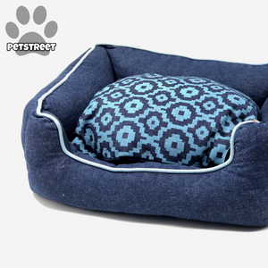 Comfy Denim Dog Bed