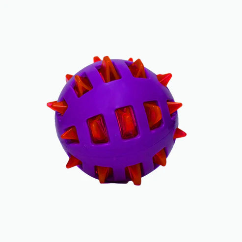 BASIL Spike Squeaky Chew Ball for Dogs
