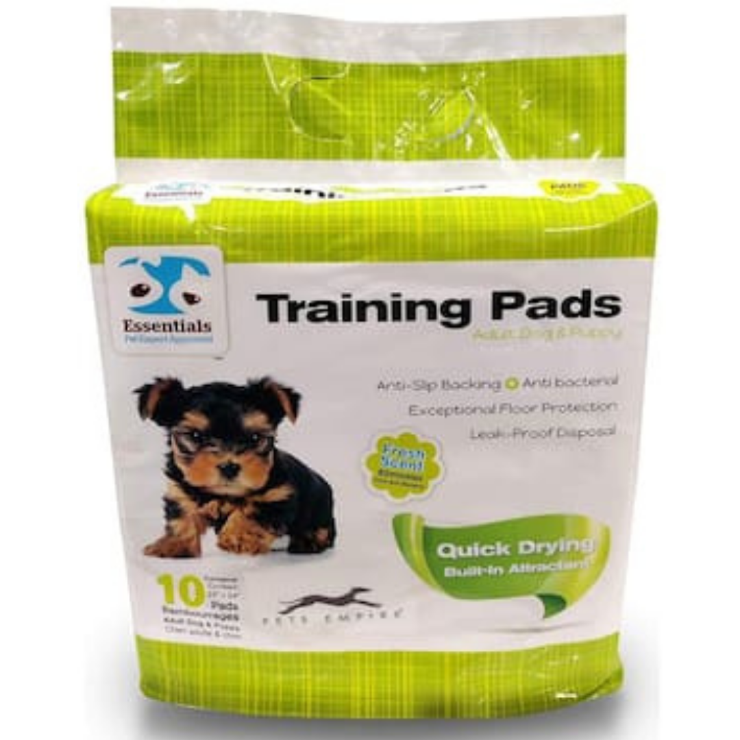 Essentials puppy training pads deals