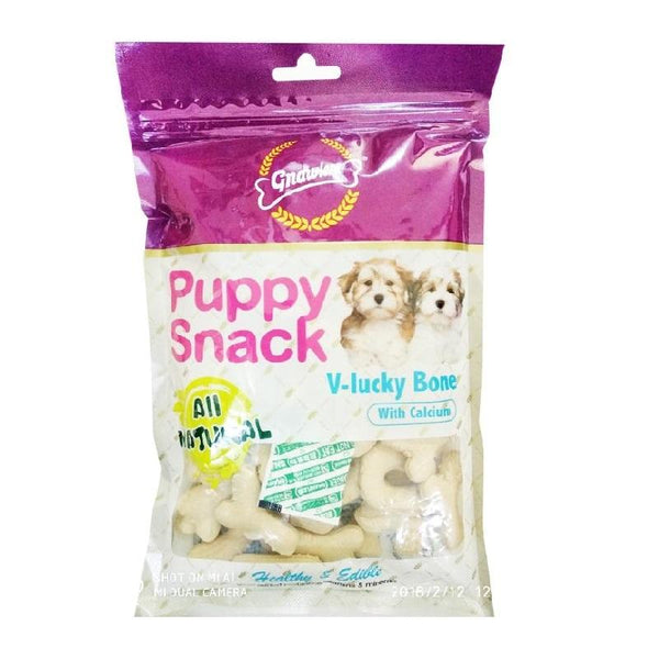Gnawlers Puppy Snack - V-Lucky Bone with Calcium