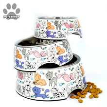 Load image into Gallery viewer, Melamine Bowls - Doodles at pet street shop
