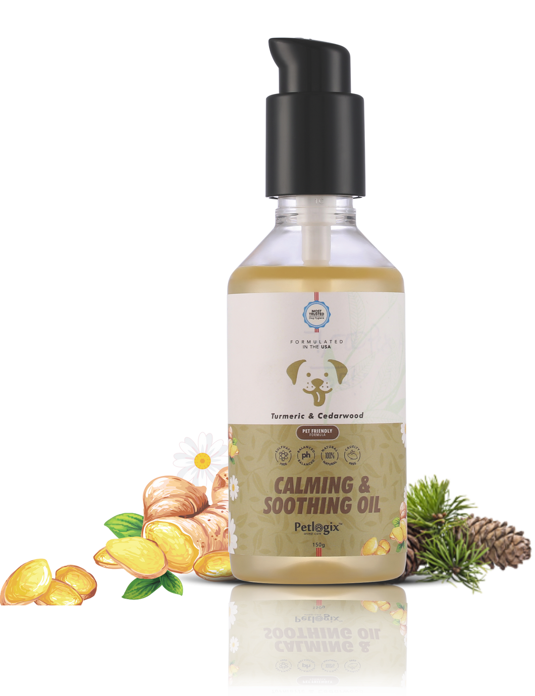 Petlogix Calming & Soothing Oil - Turmeric & Cedarwood