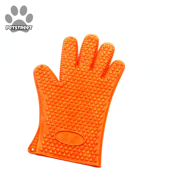 Orange Deshedding Glove