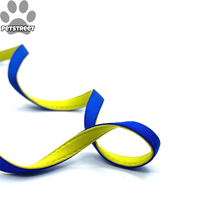 Load image into Gallery viewer, Basil Leash - Blue &amp; Yellow (with padding)
