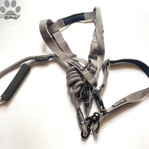 Rope Collar Harness - Grey