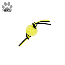Load image into Gallery viewer, Rubber Toy - Ball with string knots
