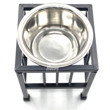 Load image into Gallery viewer, Steel Pet Bowl Elevated Station - Single Cage