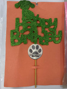 Happy Birthday Cake Topper Stand