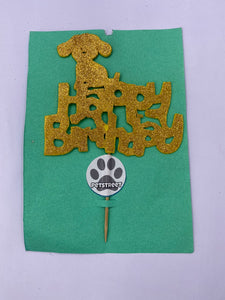 Happy Birthday Cake Topper Stand