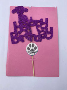 Happy Birthday Cake Topper Stand