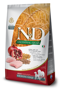 Farmina N&D Ancestral Grain - Medium & Maxi Adult - Chicken & Pomegranate