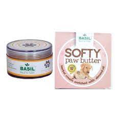 BASIL Softy Paw Butter for Dogs & Cats, 50Gms - Soothing Moisturizer for Paws and Noses