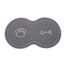 DOG BOWL MAT GREY
