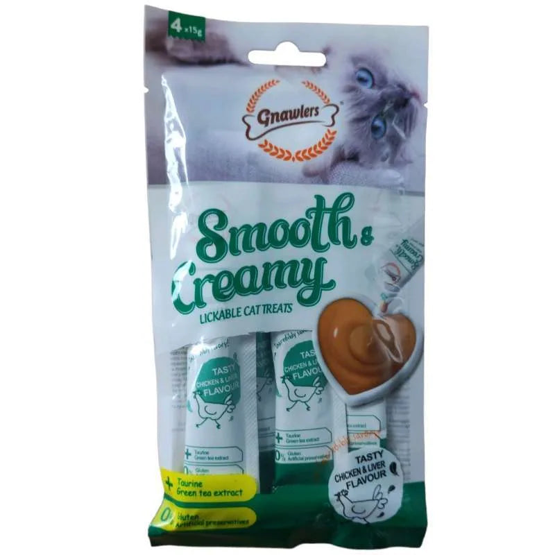 Gnawlers - Smooth & Creamy Chicken & Liver Flavour 60G