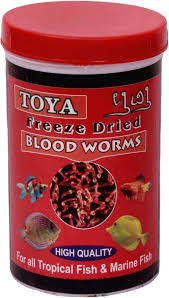 HIGH QUALITY FREEZE DRIED BLOOD WORMS AQUATIC FISH FOOD – petstreetonline